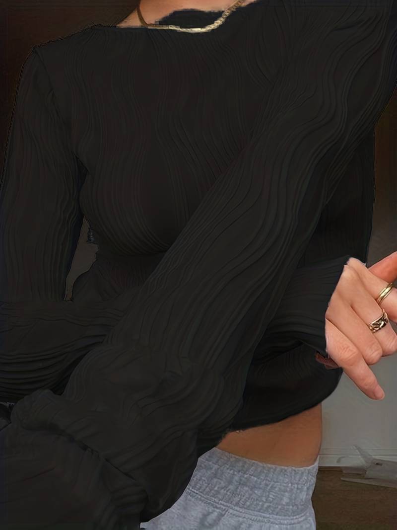 Albina | Hauts Cropped pour Femmes | Texturé