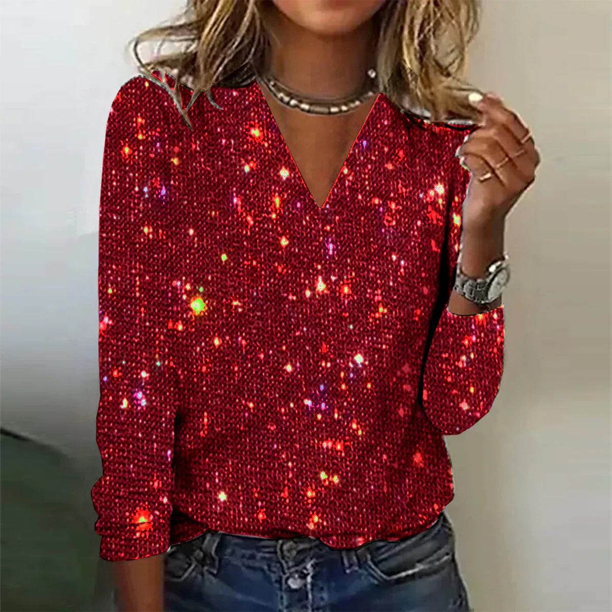 Ilona | Shirt pailleté pour femmes | Éclat