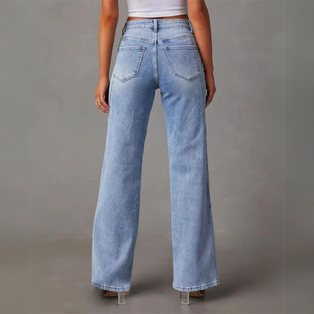 Clarice-Marie | Pantalon Évasé Taille Haute