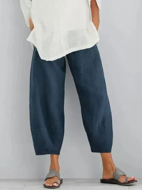 Éléa-Lys | Pantalon Décontracté en Lin pour Femme