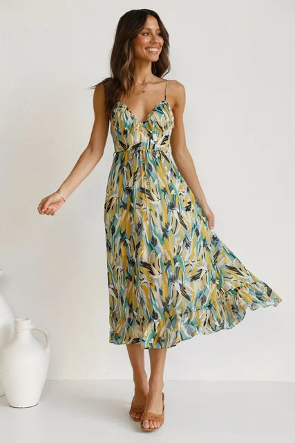 Robe De Plage Femme Imprimé Boho | Confort Aéré