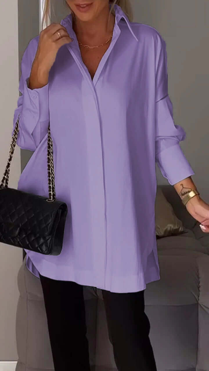 Gabrielle | Chemise formelle à manches longues | Chic d'affaires