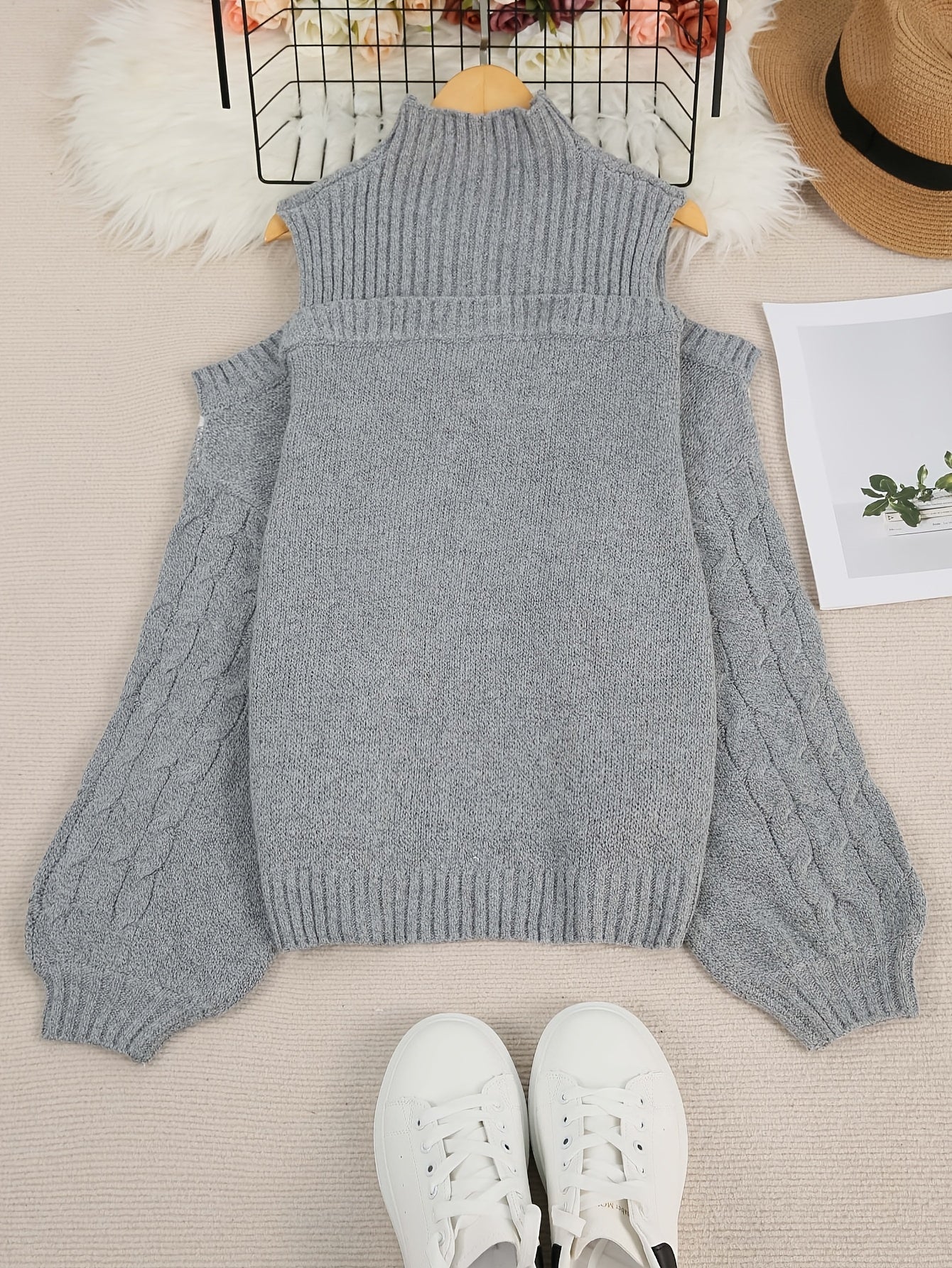 Mélodie-Claire | Tricot Femme Grande Taille | Col Roulé