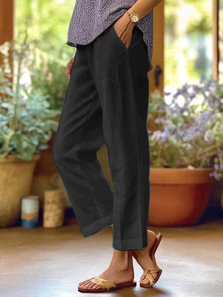 Ghislaine | Pantalon Décontracté Droit pour Femme