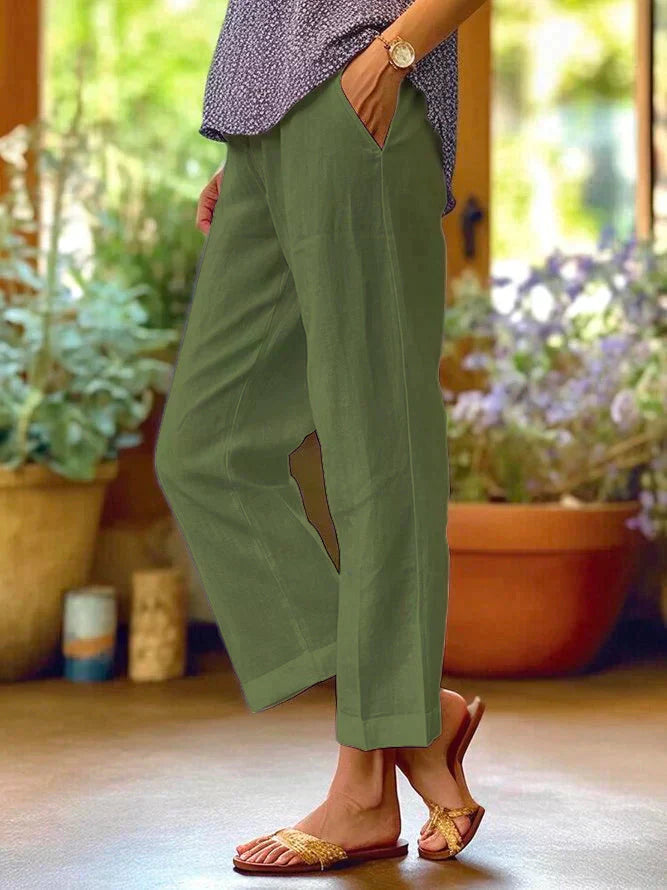 Ghislaine | Pantalon Décontracté Droit pour Femme