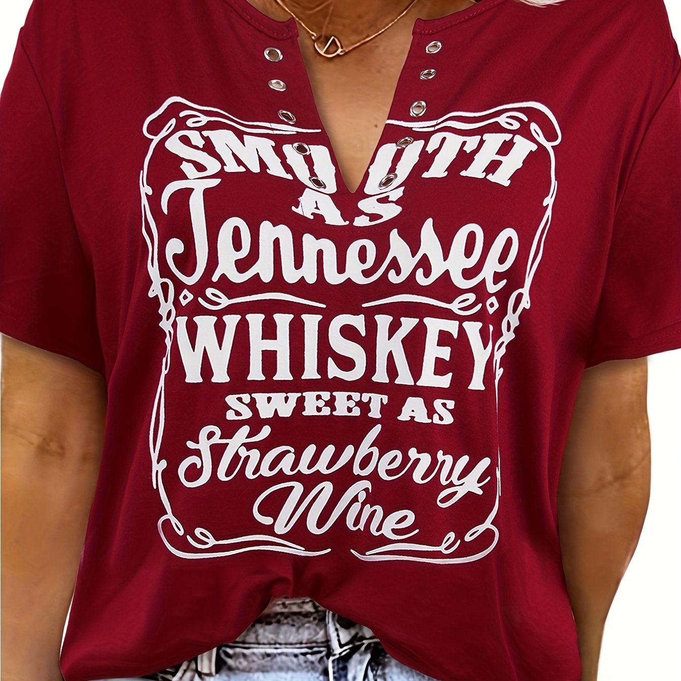 Maëlysse | T-shirt Femme Grande Taille | Col en V