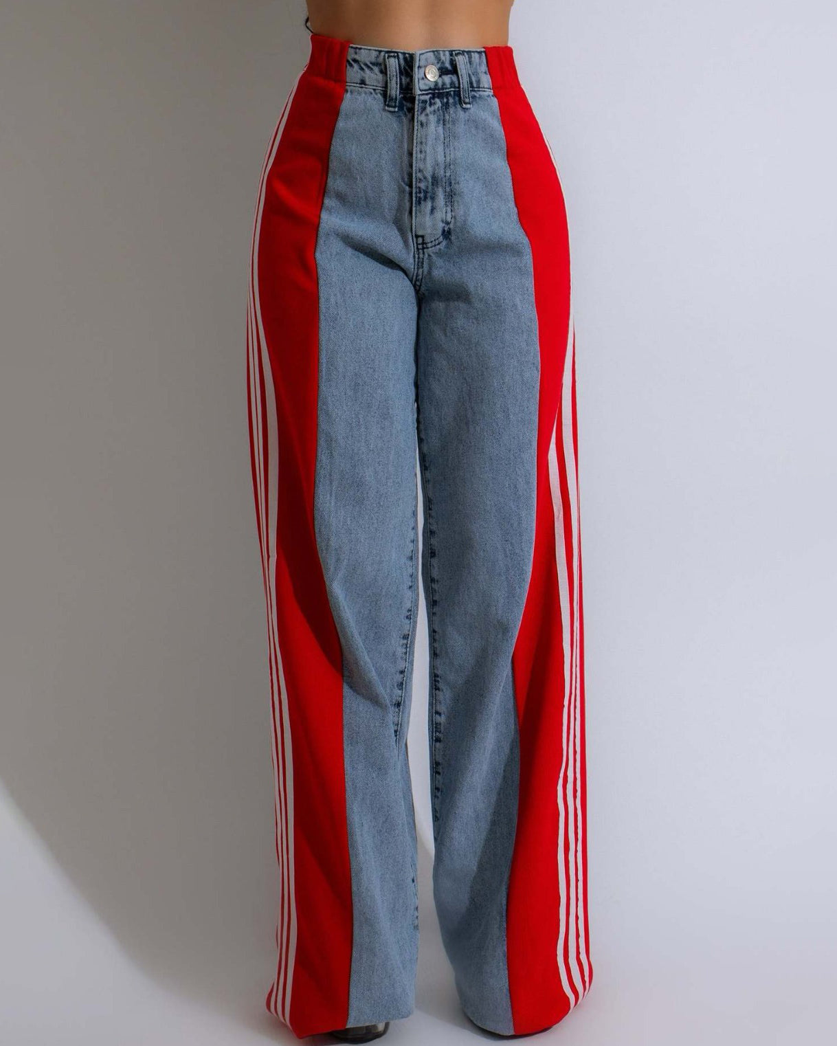 Ursuline | Pantalon Baggy Femme avec Bandes Latérales