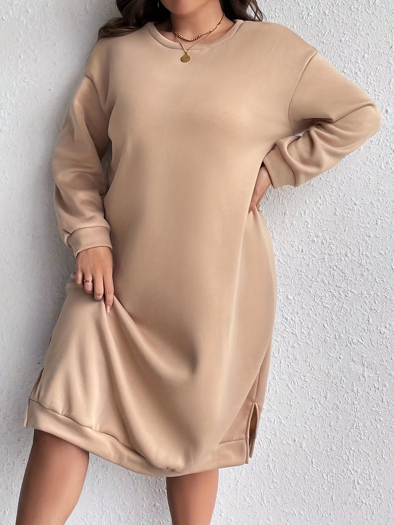 Anaïs | Robe Midi en Tricot | Grande Taille