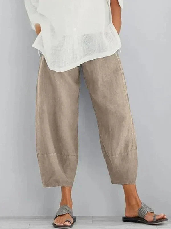 Éléa-Lys | Pantalon Décontracté en Lin pour Femme