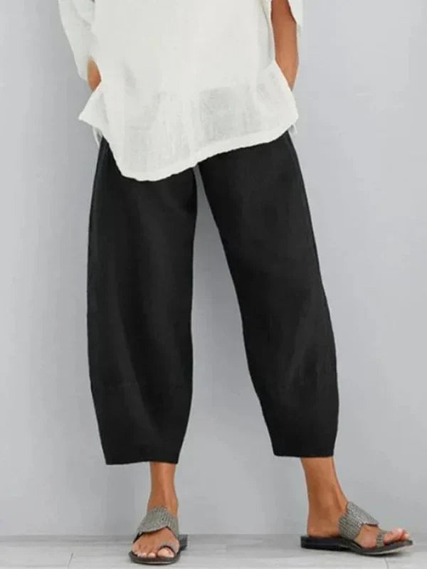 Éléa-Lys | Pantalon Décontracté en Lin pour Femme