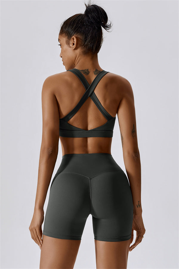Eliskaye | Ensemble de Brassière de Sport et de Shorts