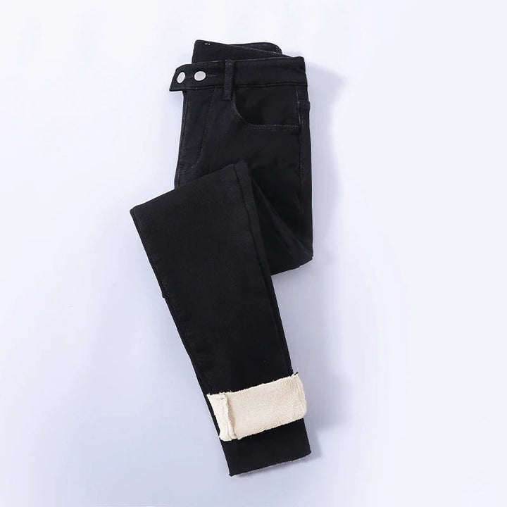 Violette-Anne | Pantalon Taille Haute | Doublure Chaude
