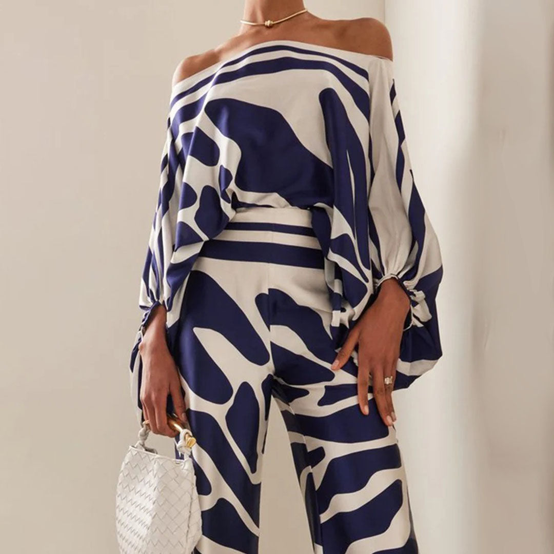Damiane | Combinaison Blanche Femme | Imprimé