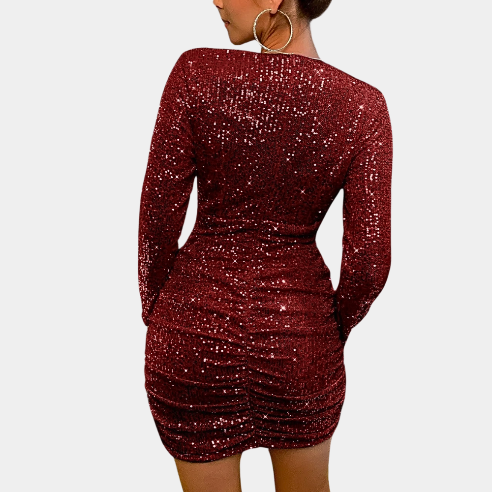 Mini Robe De Soirée À Paillettes Pour Femmes | Étincelante