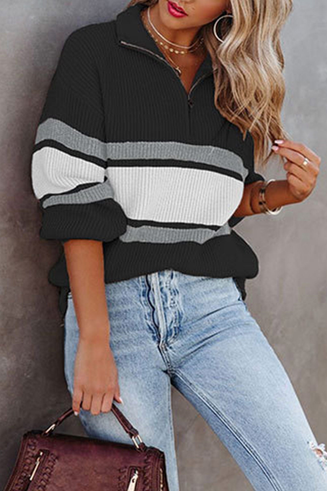 Mélitza | Pull à demi-zip pour femmes