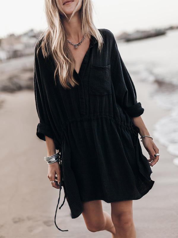 Ophelise | Robe Chemise Boutons Pour Femme | Midi