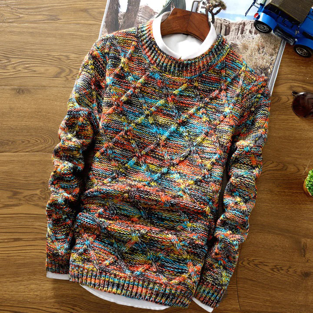 Rémi | Pull Tricoté Coloré pour Hommes