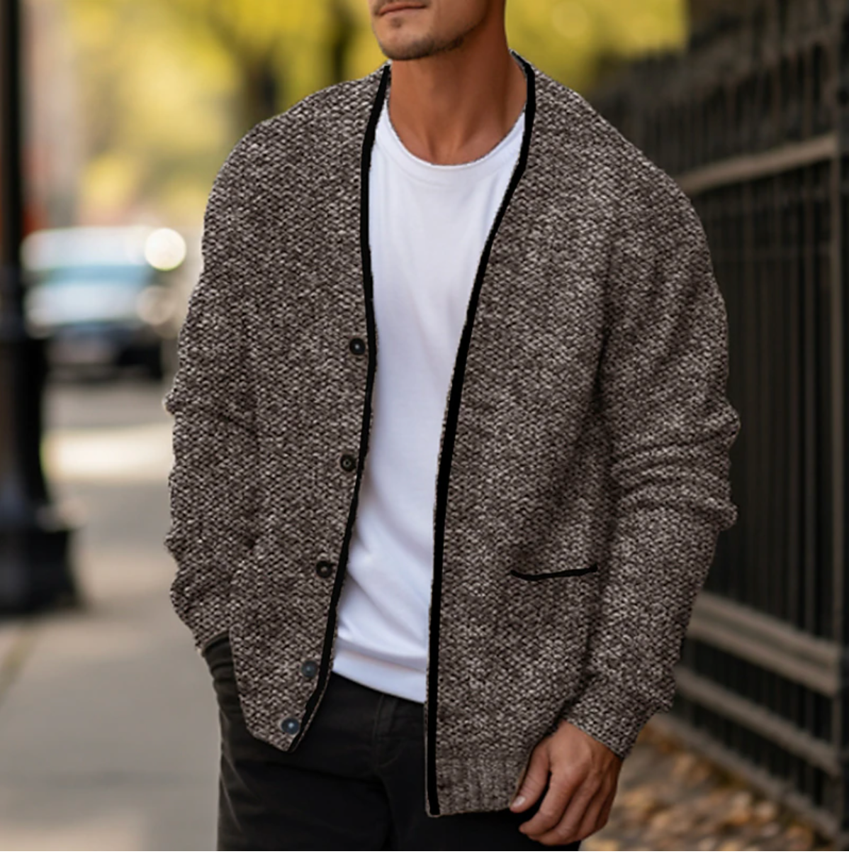 Florian | Gilets pour Hommes | Fermeture Éclair