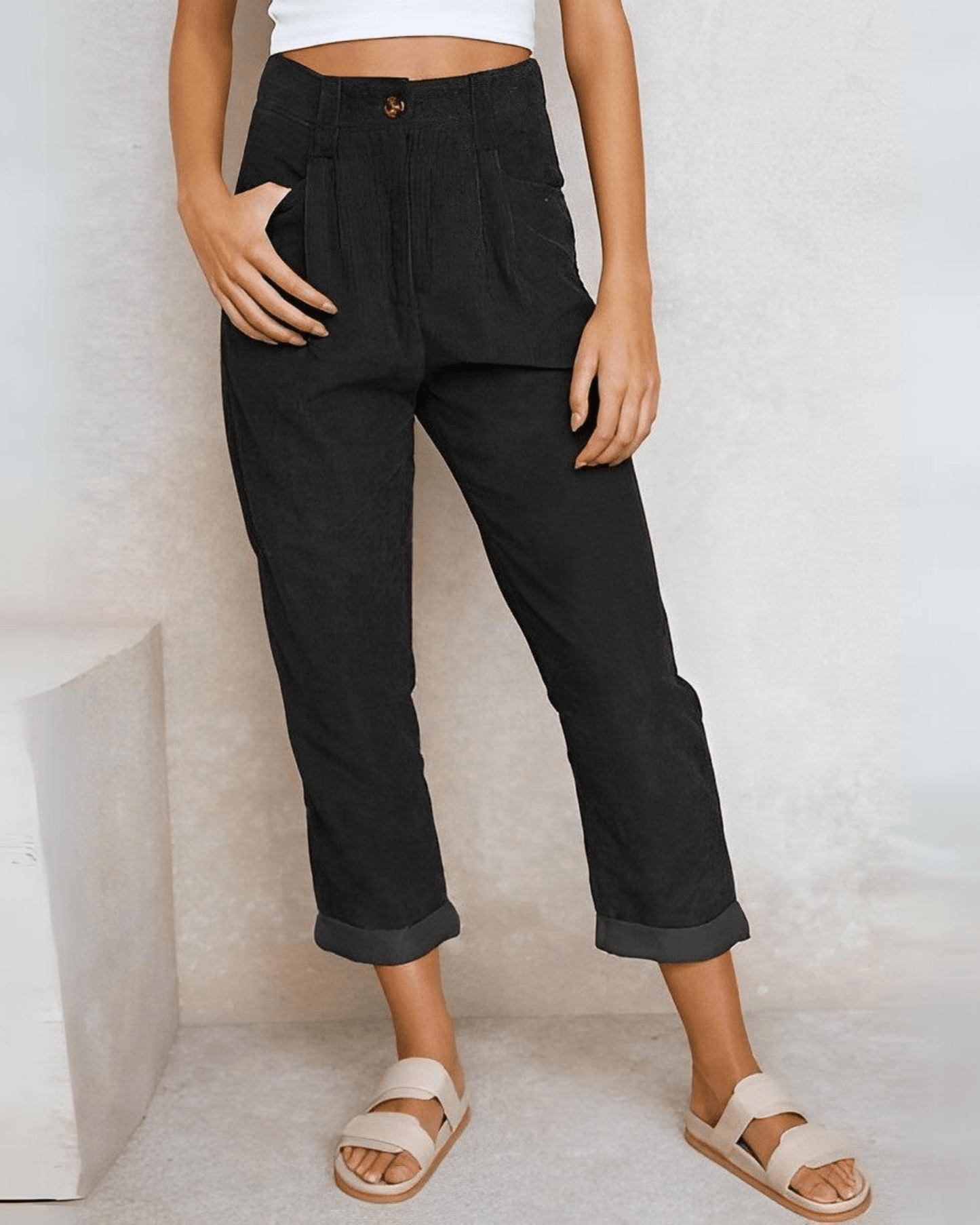 Indigo | Pantalons en velours côtelé pour femmes