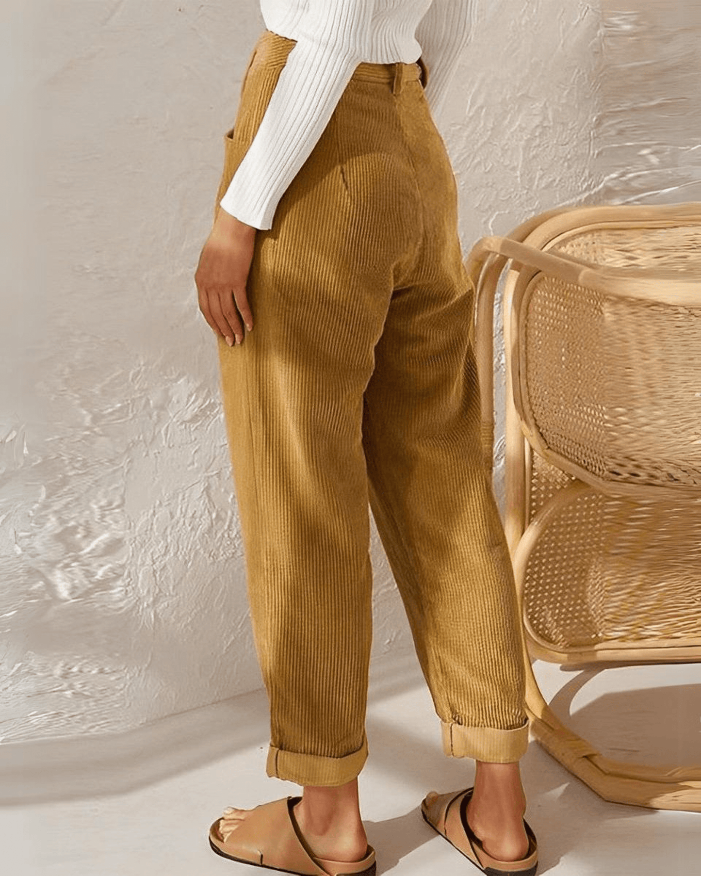Indigo | Pantalons en velours côtelé pour femmes