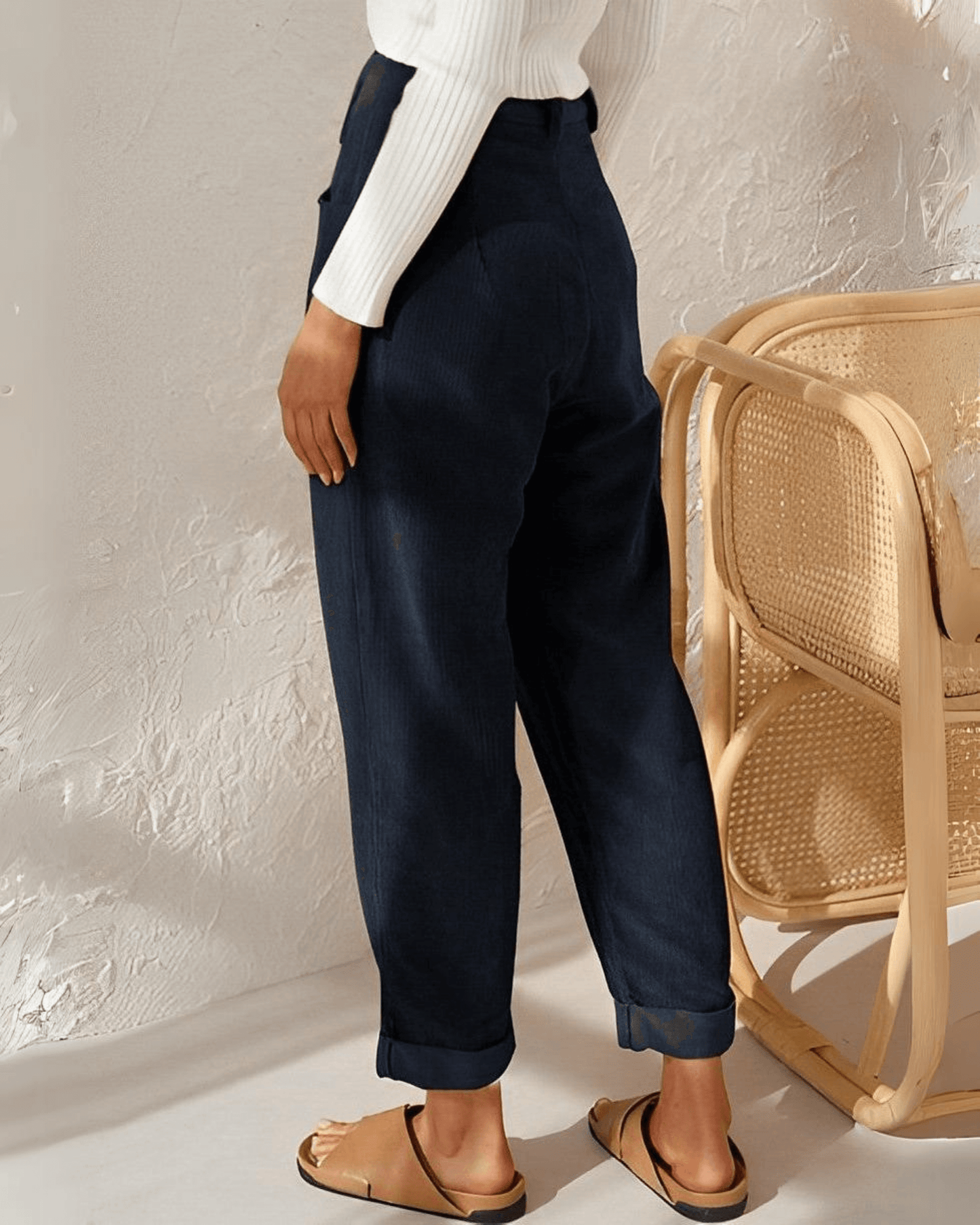 Indigo | Pantalons en velours côtelé pour femmes