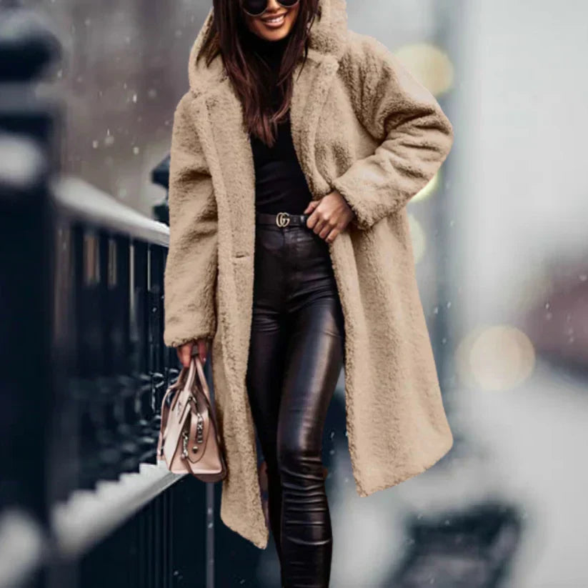 Trench-coat Long Et Décontracté Pour Femmes | À Capuche