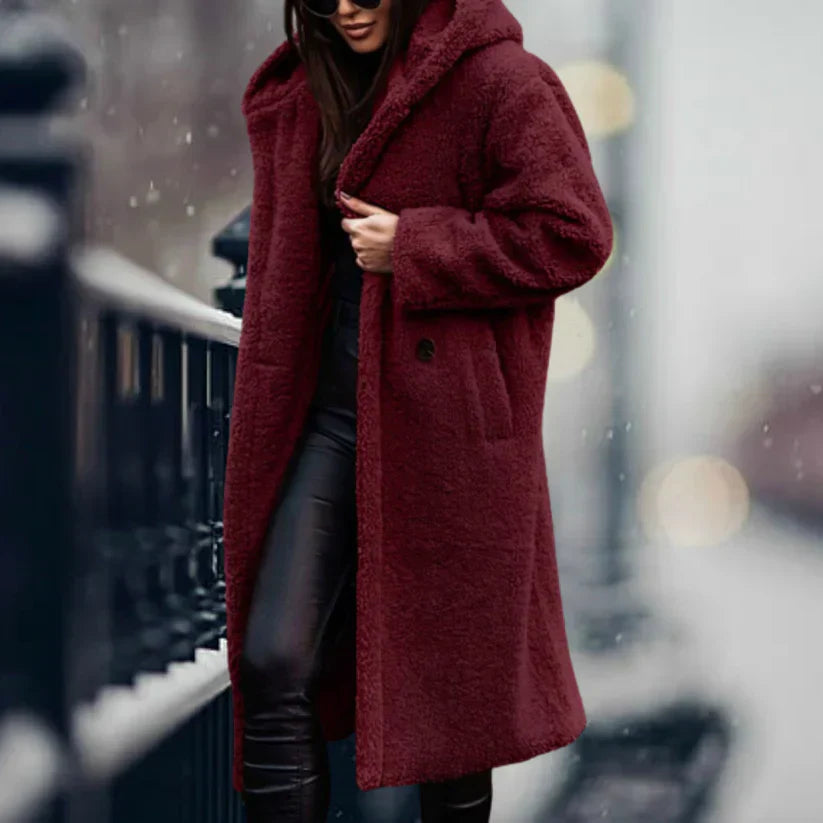 Trench-coat Long Et Décontracté Pour Femmes | À Capuche
