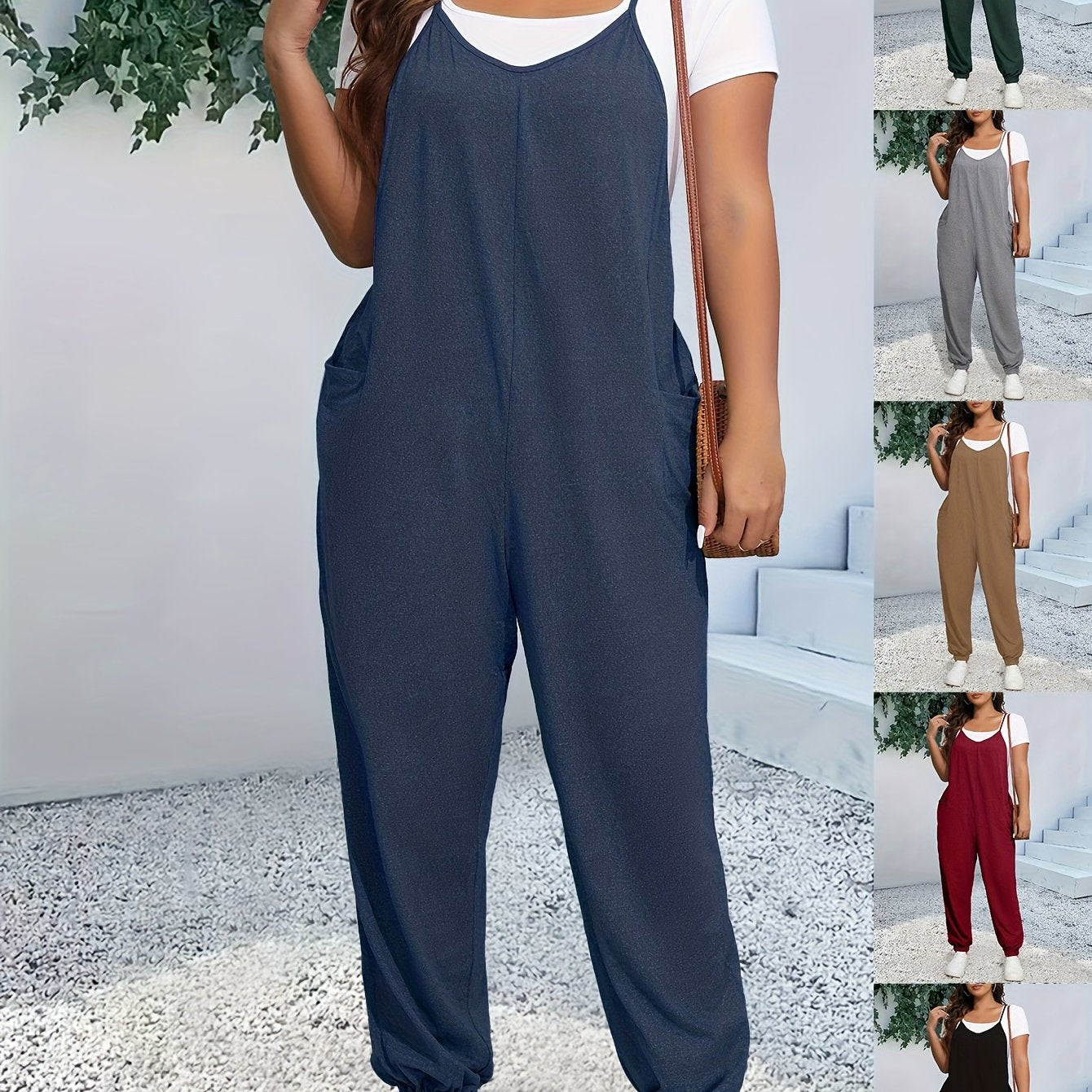 Véronique-Claire | Combinaison Femme Pantalon | Poches