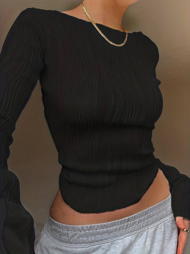 Albina | Hauts Cropped pour Femmes | Texturé
