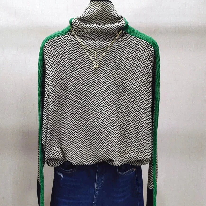 Miralda | Pull à col roulé | Motif