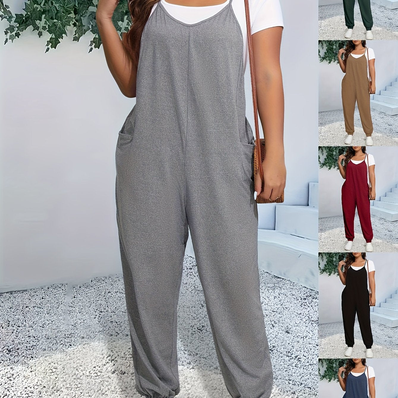 Véronique-Claire | Combinaison Femme Pantalon | Poches