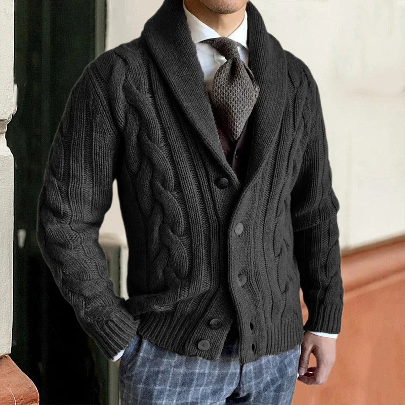 Roméo | Cardigan en tricot torsadé pour hommes