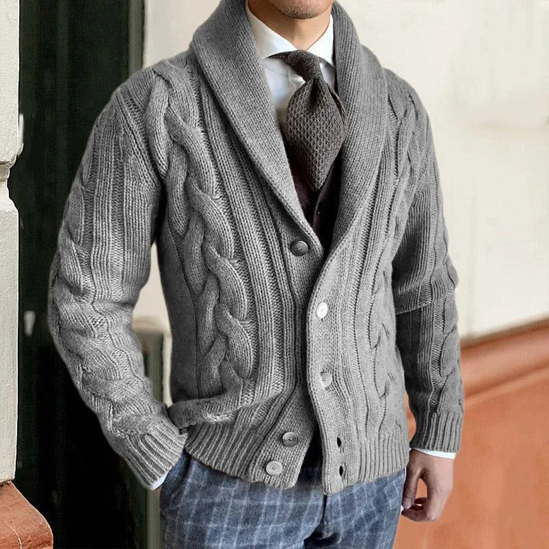 Roméo | Cardigan en tricot torsadé pour hommes