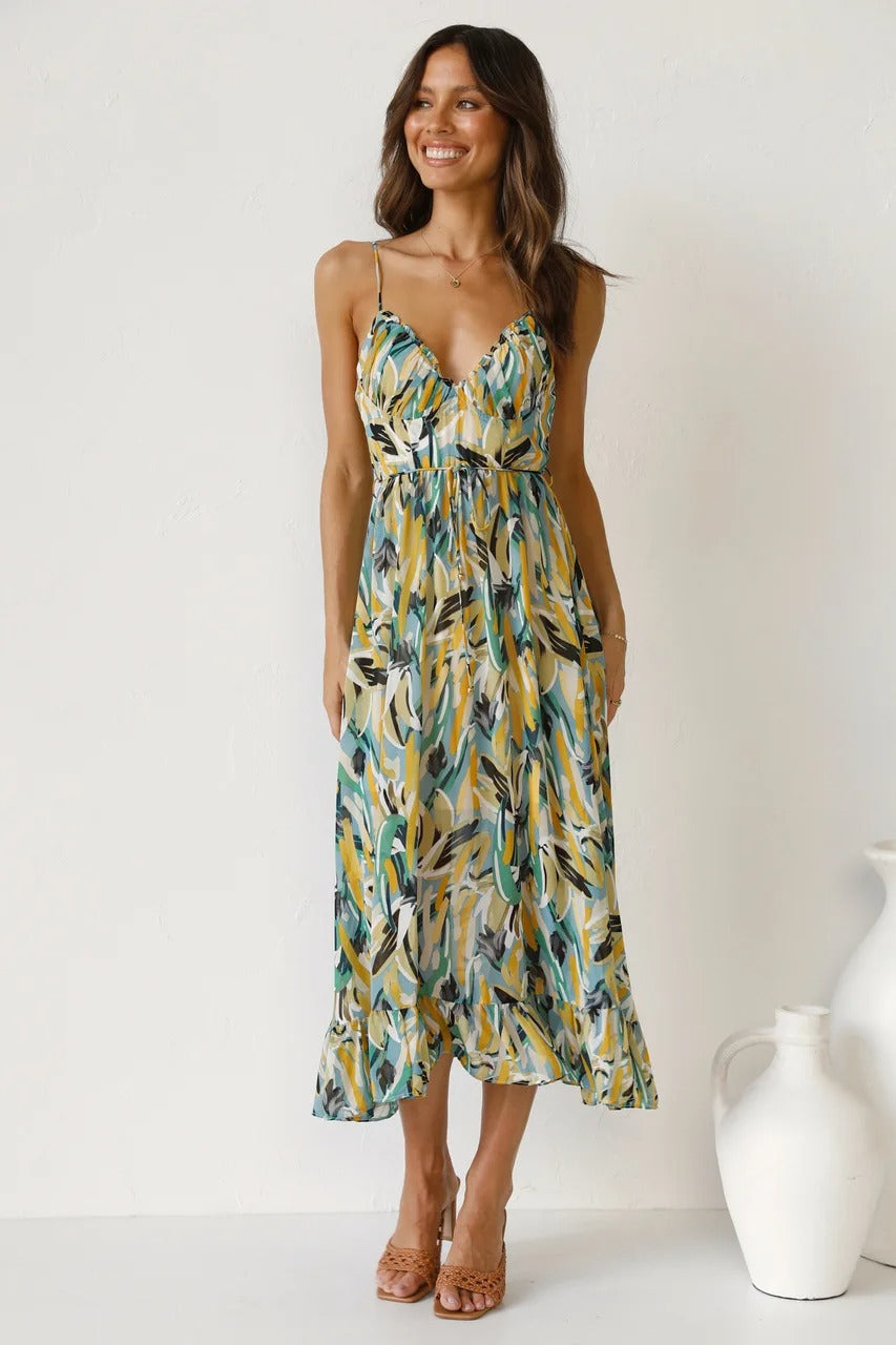 Robe De Plage Femme Imprimé Boho | Confort Aéré