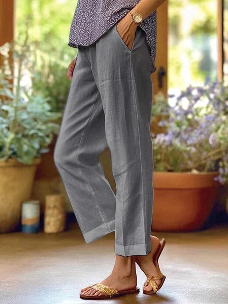 Ghislaine | Pantalon Décontracté Droit pour Femme