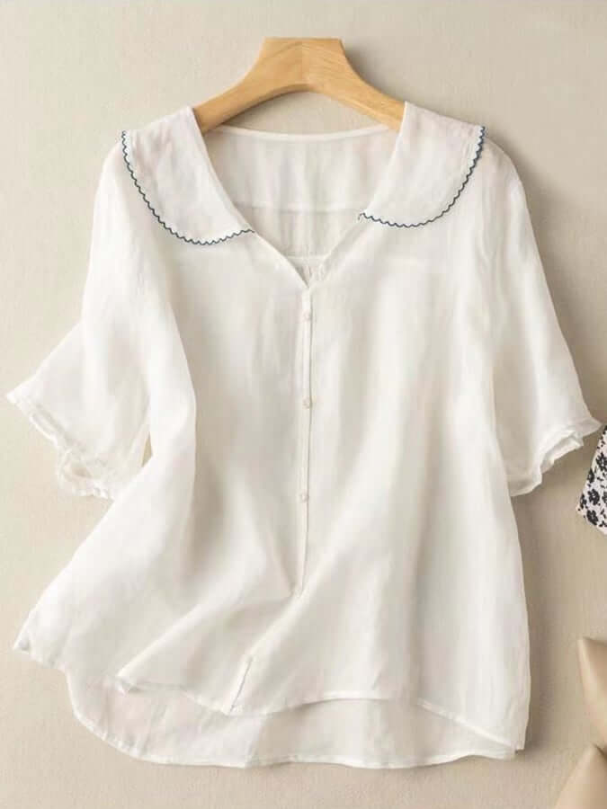 Lila | Blouse à manches courtes