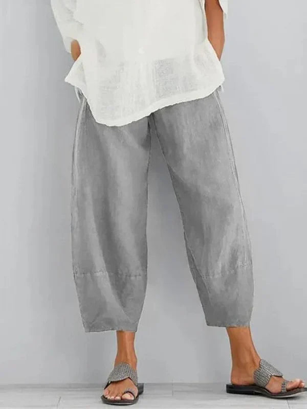 Éléa-Lys | Pantalon Décontracté en Lin pour Femme