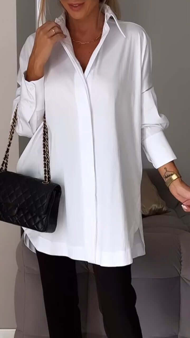 Gabrielle | Chemise formelle à manches longues | Chic d'affaires