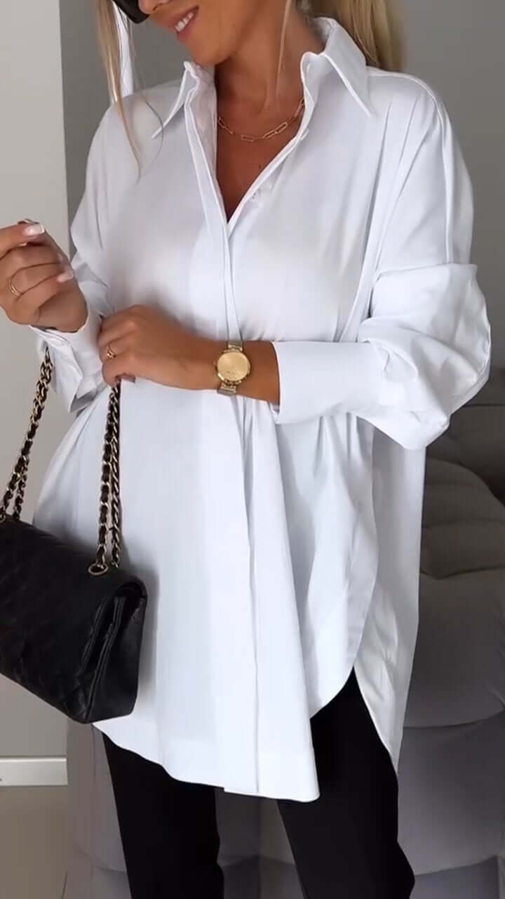 Gabrielle | Chemise formelle à manches longues | Chic d'affaires