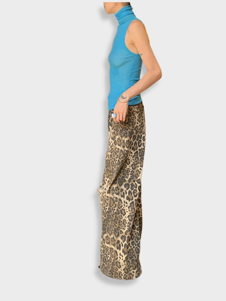 Aimée-Claire | Pantalons Femmes Imprimé Léopard