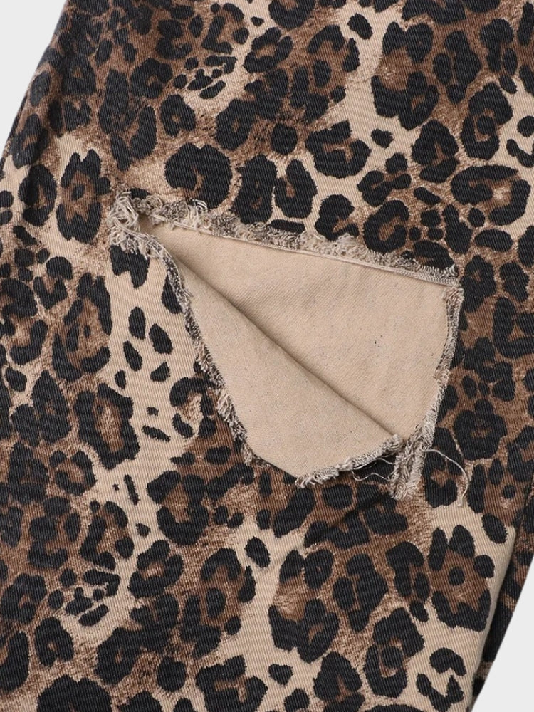 Aimée-Claire | Pantalons Femmes Imprimé Léopard