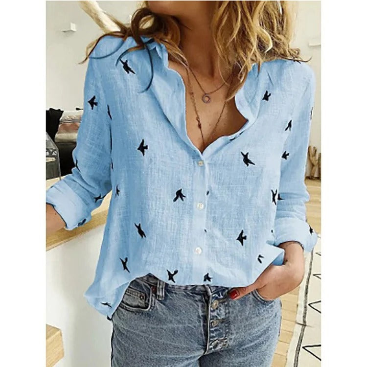 Claudine | Blouse Femme Fluide | Imprimé