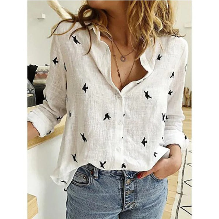Claudine | Blouse Femme Fluide | Imprimé