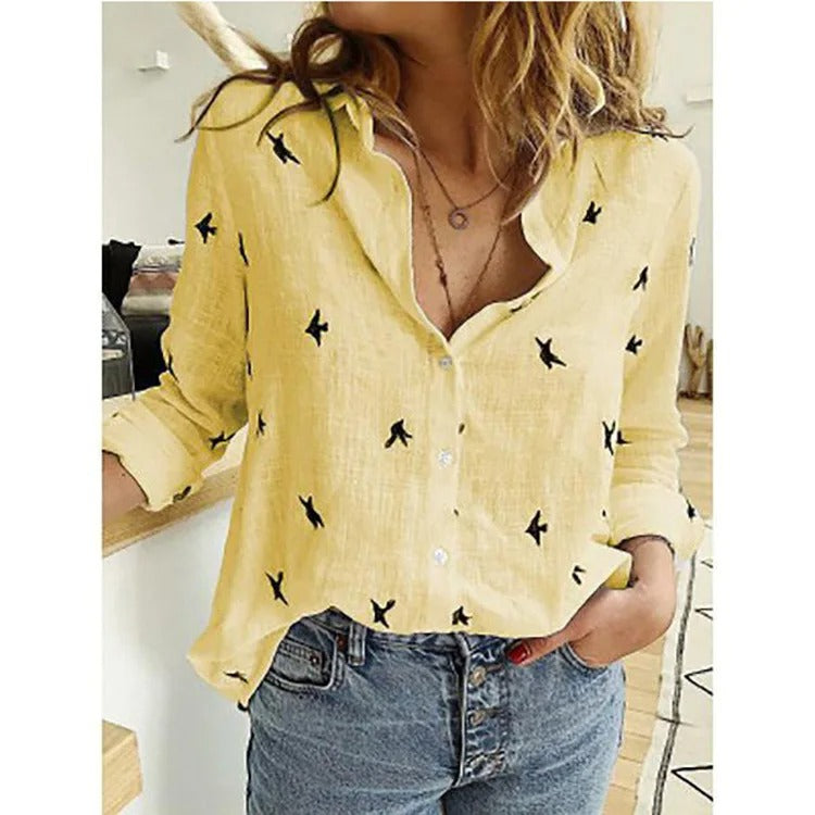 Claudine | Blouse Femme Fluide | Imprimé