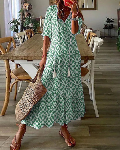 Adrienne | Robe D'été Boho Fluide Pour Femme | Maxi