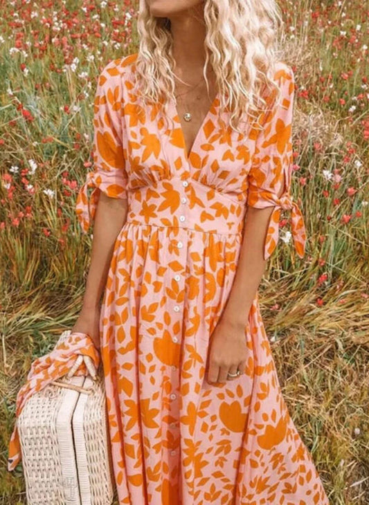 Robe Longue D'été Pour Femme | Imprimée