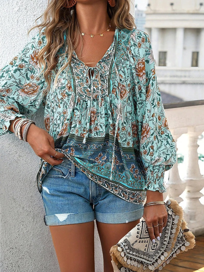 Francoise | Blouse Femme Fluide | Fermeture À Cordon