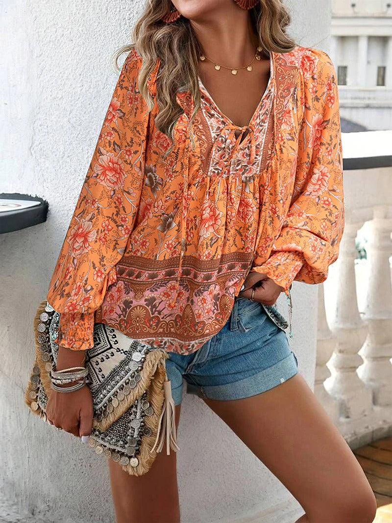 Francoise | Blouse Femme Fluide | Fermeture À Cordon