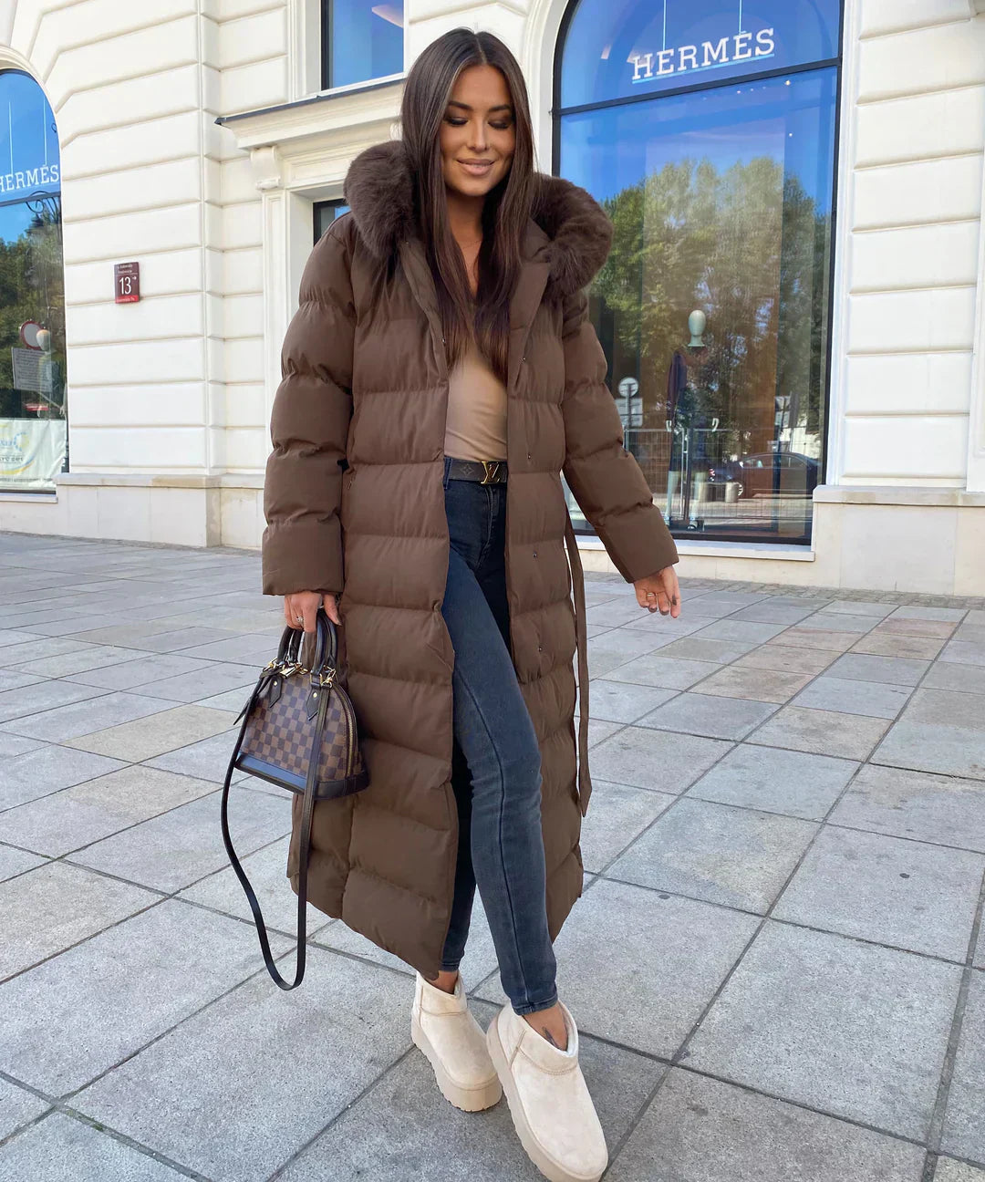 Trench-coat D'hiver Pour Femme Élégant Et | Bouffant