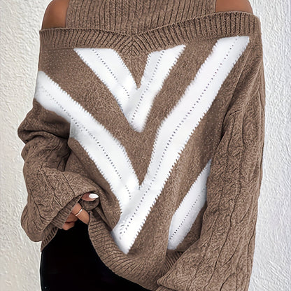 Mélodie-Claire | Tricot Femme Grande Taille | Col Roulé
